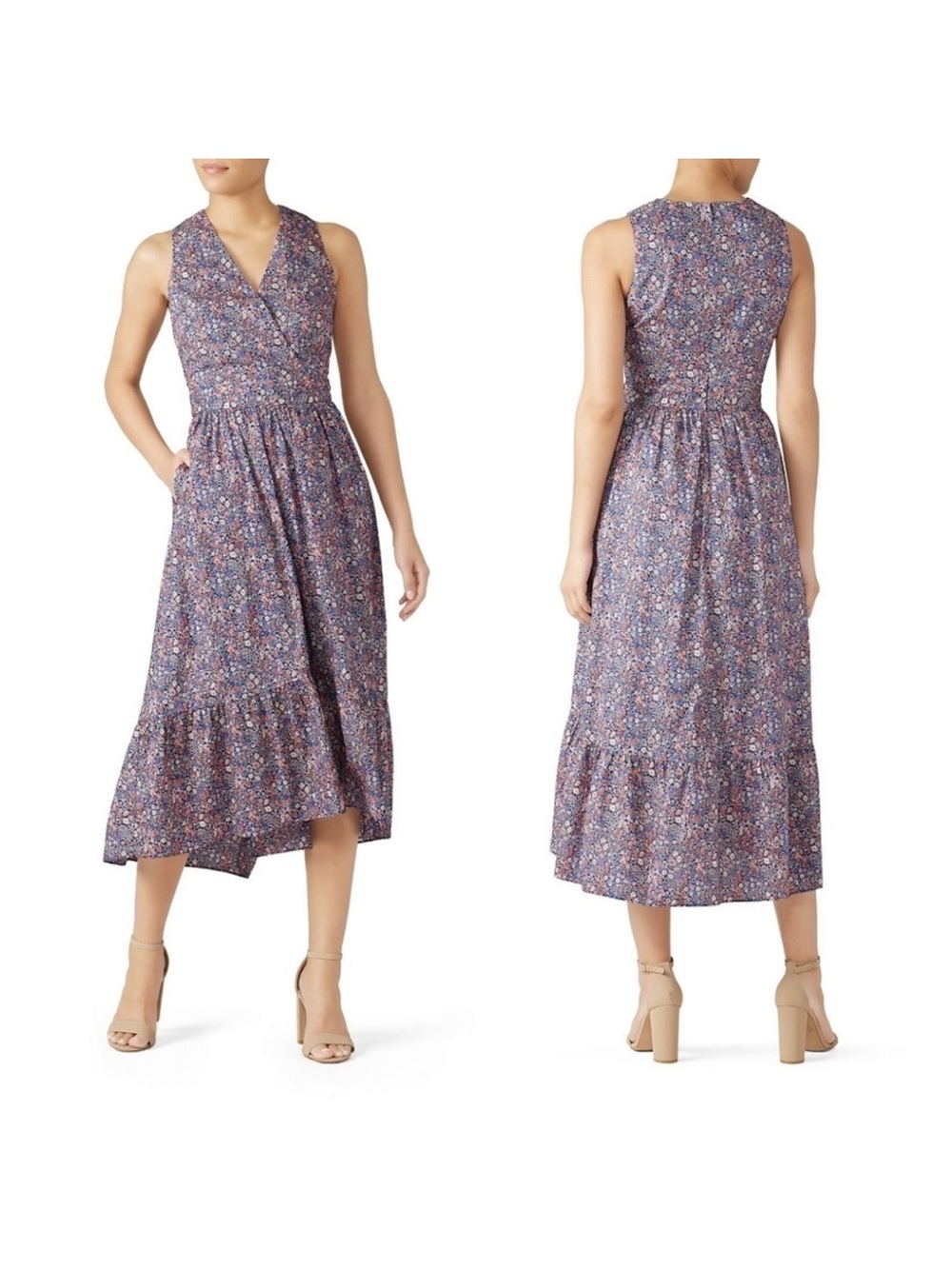 J.Crew Liberty Fabric Floral Midi Dress – Size 6